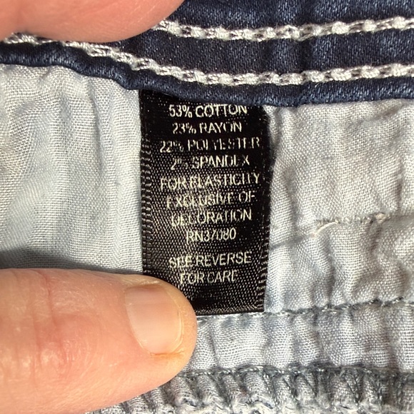 Cato Jeans Dark Blue Denim Capri Plus Size 16 - Picture 10 of 11